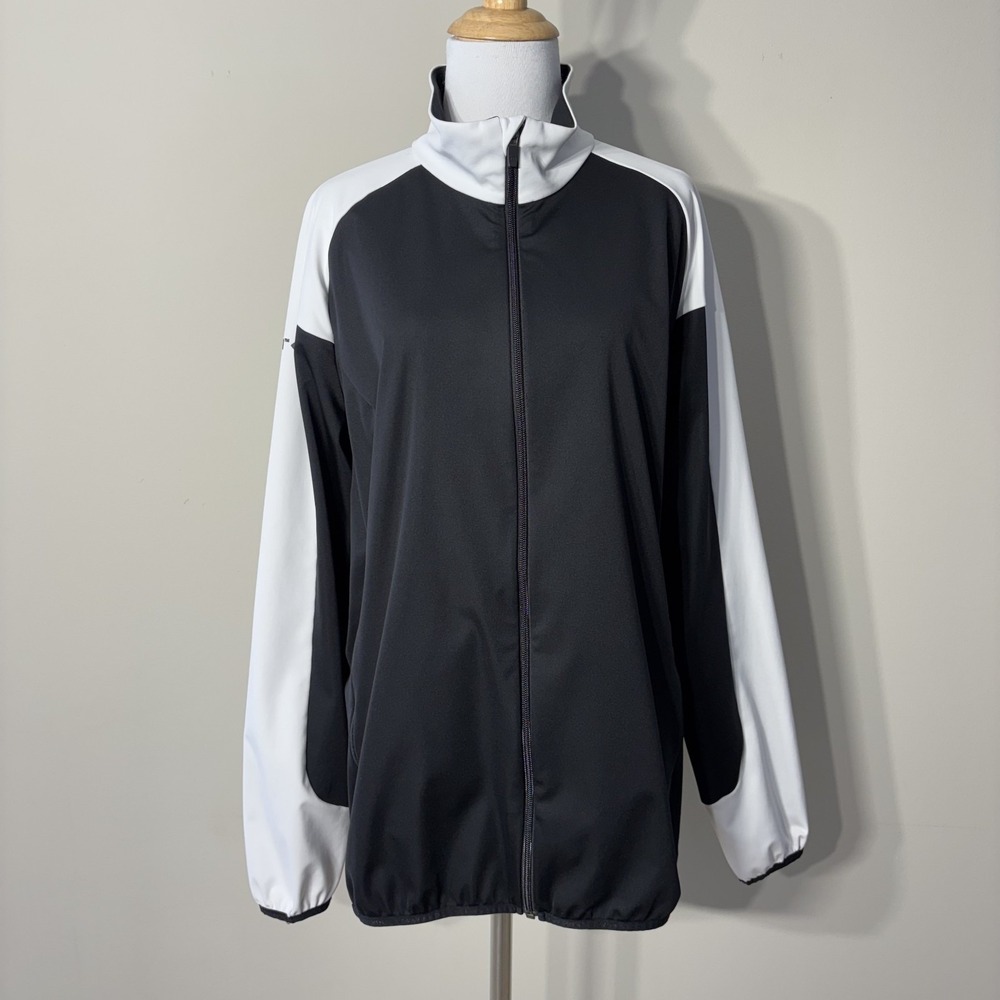 Galvin‎ Green Gore Windstopper Jacket Mens XL Black White Full Zip Golf Sporty